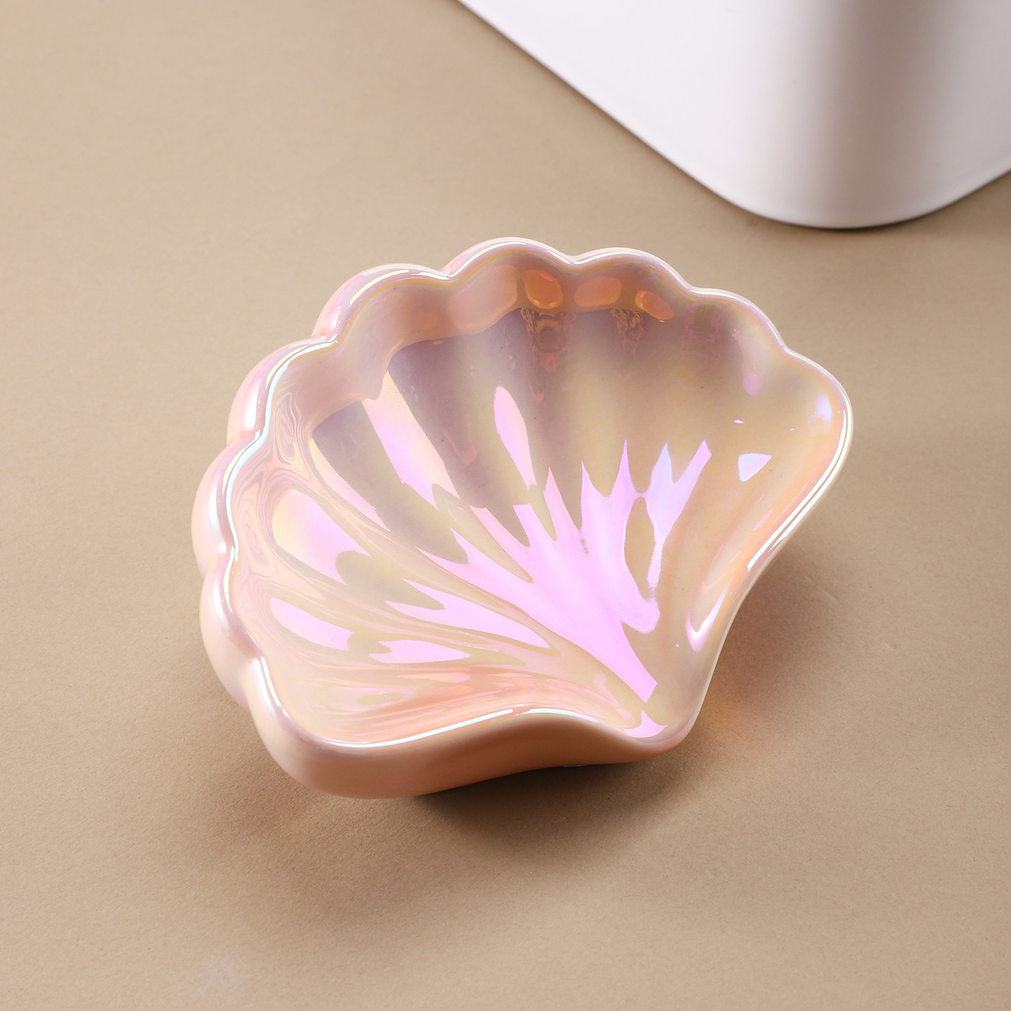 轻奢陶瓷贝壳香皂盒摆件沥水置物架洗衣皂碟家用卫生间装饰高级感,淘宝优惠券,粉丝福利购,淘宝优惠卷