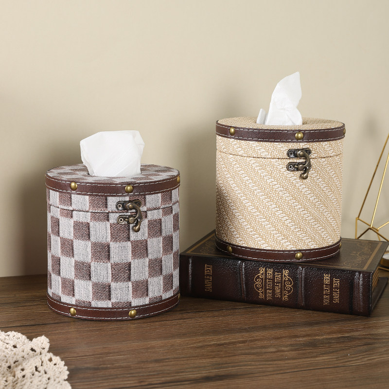 高档轻奢皮革纸巾盒卧室客厅高级感餐桌抽纸盒家用创意厕所卷纸筒,淘宝优惠券,粉丝福利购,淘宝优惠卷