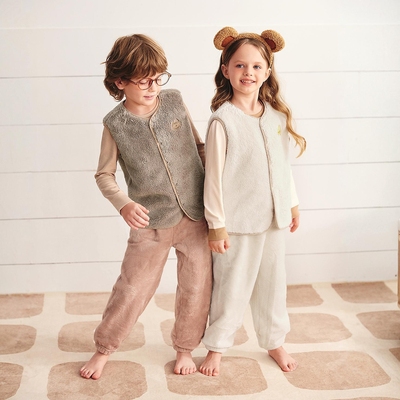 【抗静电】迷你巴拉儿童保暖马甲男女童宝宝秋冬双面珊瑚绒背心