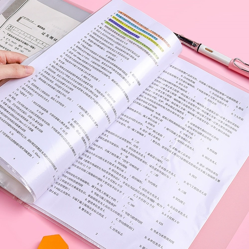 Папка, милая вместительная и большая пластиковая сумка для хранения для школьников для папок, увеличенная толщина