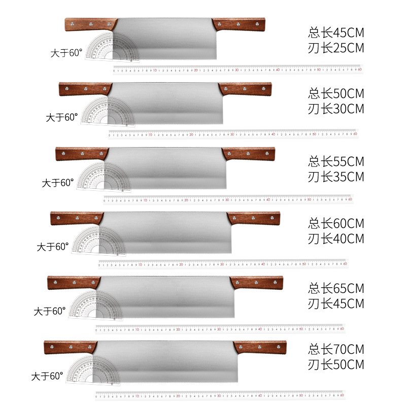 切阿胶糕双把刀阿胶刀切牛轧糖切年糕切炒酸奶刀商用双柄刀专用刀 - 图3