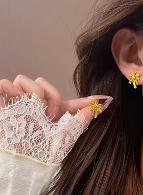 足银金色烟花套链项链女款颈链纯银新款百搭小吊坠生日礼物送女友