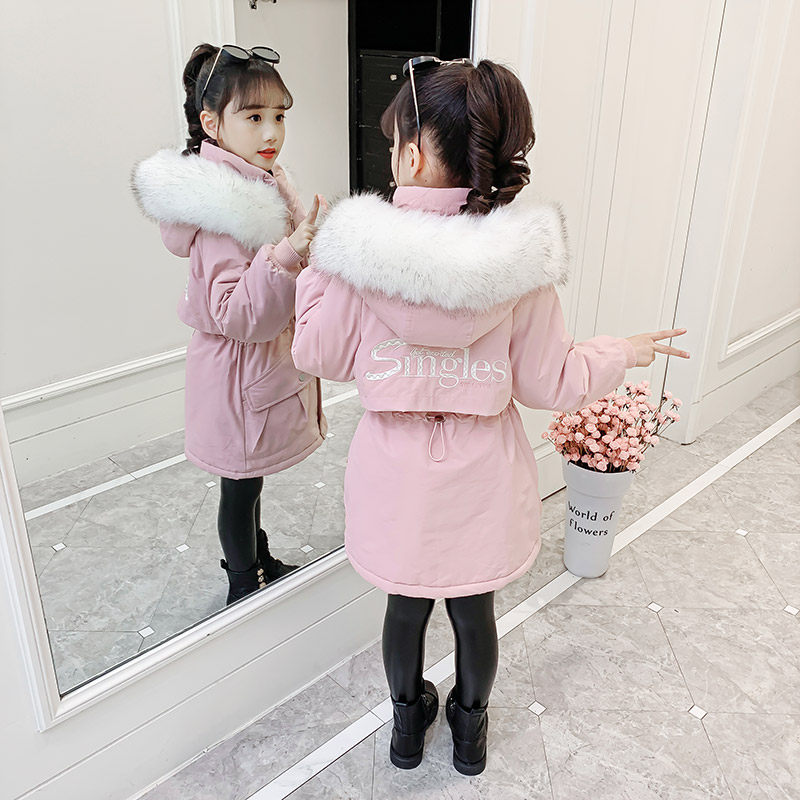 女童派克服2021年新款洋气冬季棉服 玲珑骄子棉袄/棉服