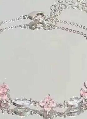 蝴蝶结手链小众闺蜜饰高级