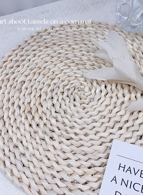 ins美甲拍照道具手拿展示摆件编织流苏垫网红天使装饰