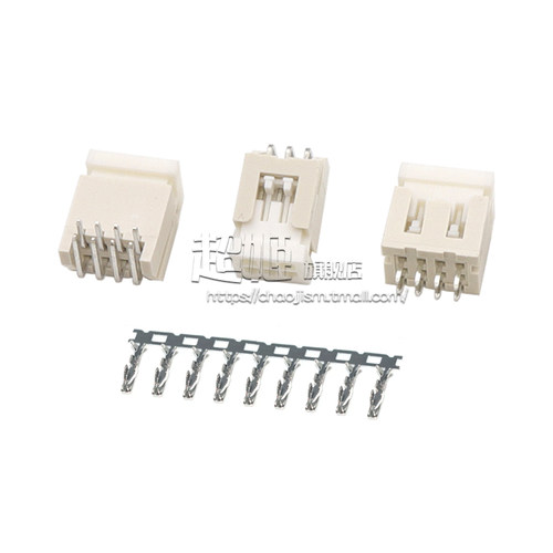 XHD2.54mm间距双排DF1B直针座弯针座胶壳端子2.5mm连接器2*2/3/4P - 图0