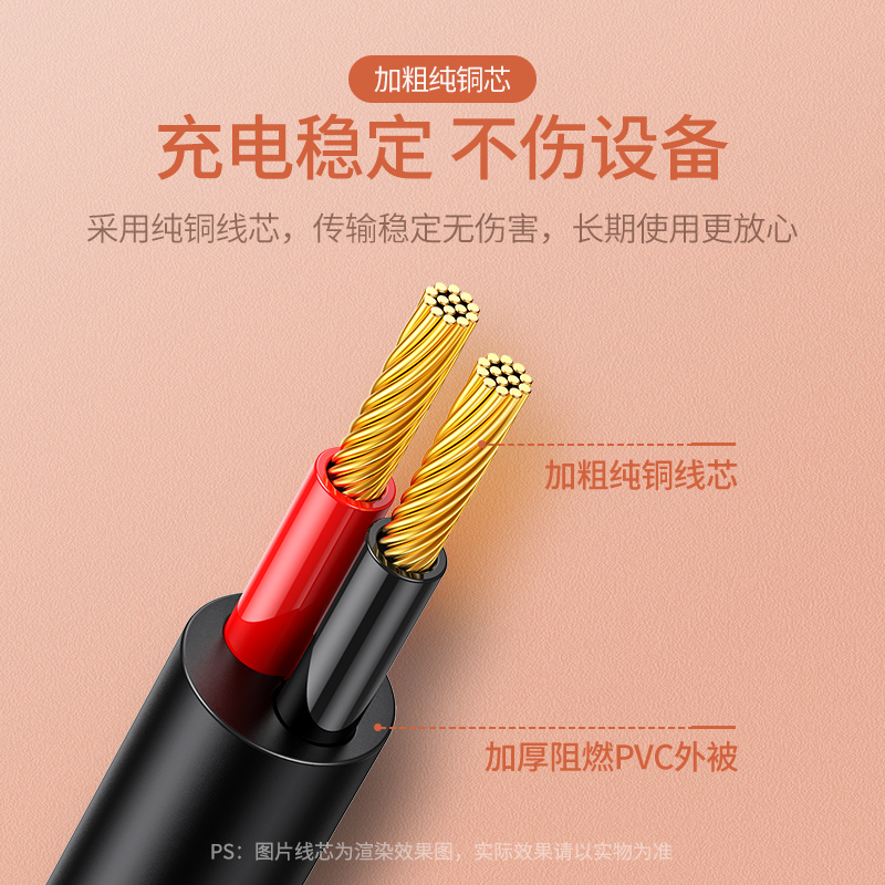 绿联适用foreo露娜洁面luna洗脸仪mini2圆孔玩具电源数据充电线器3.5mm口通用圆头台灯音响箱小风扇usb转dc5v