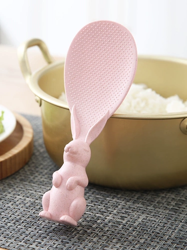 Ложка для домашнего использования, креативный милый кролик, рисоварка