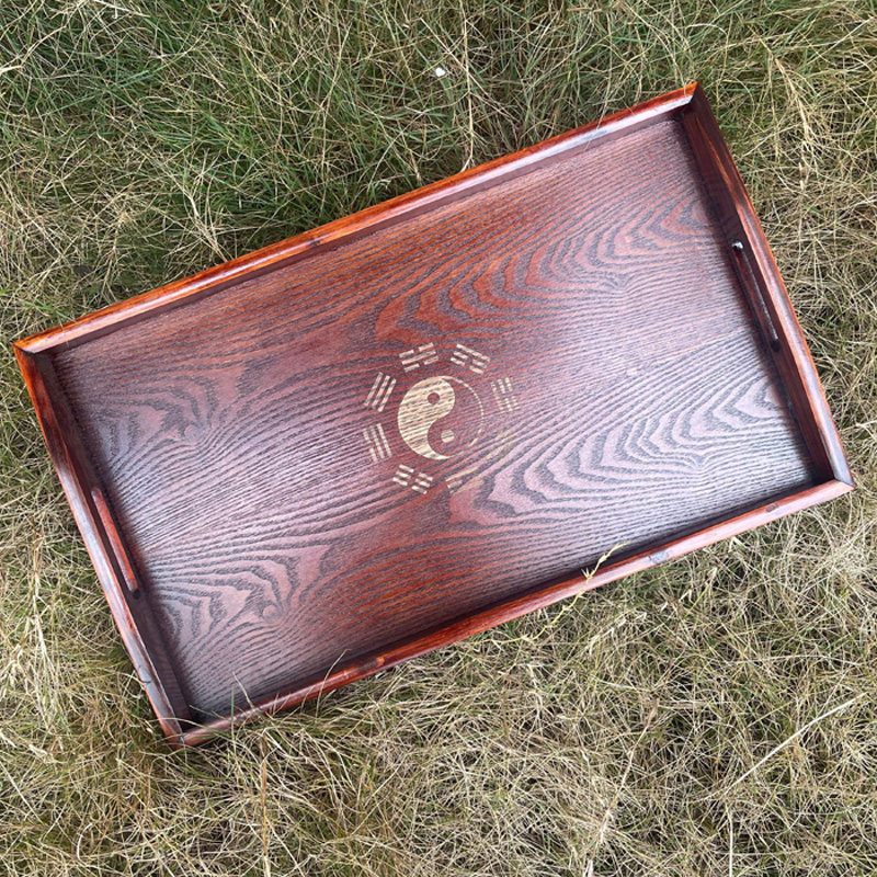 太极八卦木托盘香炉进达九天盘贡盘道场道家用品先天后天长方形大,淘宝优惠券,粉丝福利购,淘宝优惠卷