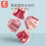 Детский осенний тонкий хлопковый фартук, водонепроницаемый нагрудник для еды, анти-грязь, с карманом