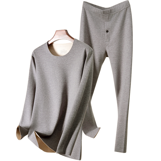 DeRong thermal underwear men's autumn clothes and autumn pants men's suit winter