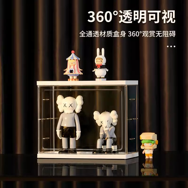 盲盒收纳展示架手办盒防尘罩展示盒娃娃防尘泡泡马特透明亚克力 - 图3
