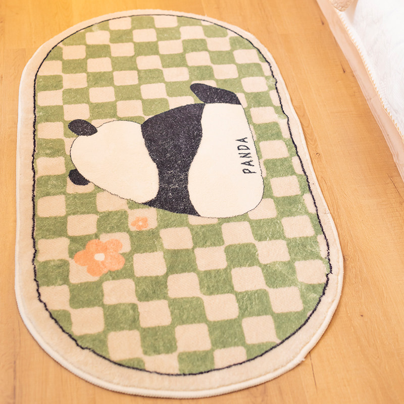 卧室少女家用客厅床边毯 欧宝曼家居床边毯