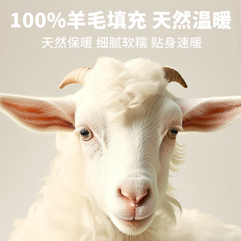 100%羊毛保暖背心男士新款加绒加厚无痕内衣打底马甲坎肩秋冬季