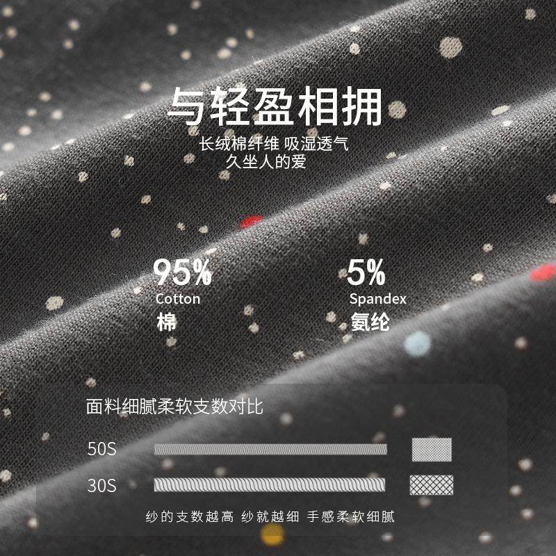 初内星空纯棉男士内裤男三角裤运动舒适青年裤头男生性感短裤裤衩,淘宝优惠券,粉丝福利购,淘宝优惠卷