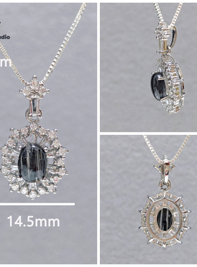 天然水晶吊坠手串DIY配件海蓝宝