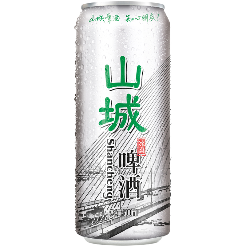 重庆啤酒山城冰爽500ml*6罐山城啤酒知心朋友火锅绝配口感顺滑 - 图1