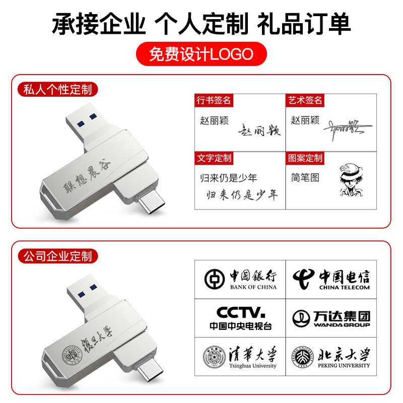 联想Type-C双接口手机u盘32g可插手机内存扩容电脑两用大容量优盘 - 图3