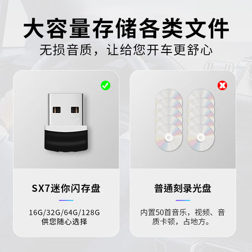 联想32G迷你u盘16G高速小巧闪存盘USB电脑汽车载专用优盘64g正品 - 图1