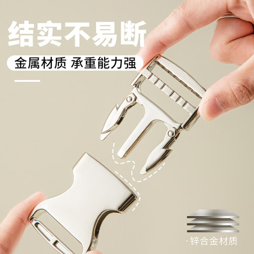 金属插扣加厚卡扣日字扣箱包背包子母调节扣腰带头盔固定锁扣配件 - 图0