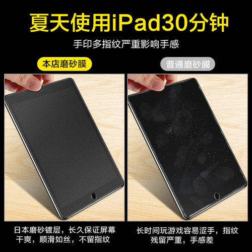 适用于2021新款iPad钢化膜iPad 10.2寸磨砂2019苹果平板电脑A2270屏幕A2430贴膜A2198全屏抗蓝光iPad9代7防摔 - 图1