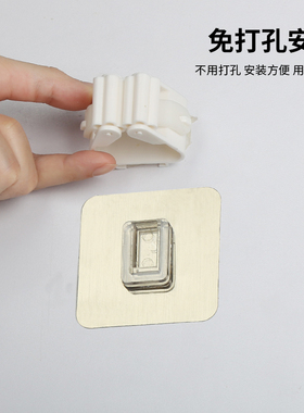 拖把架免打孔拖把夹挂钩卫生间