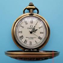 (yao Lankaku) When the painting was painted the Western man pure bronze nostalgatine nostalgatometer with a mechanical clock