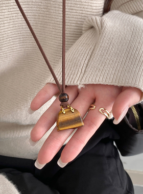 美拉德长款包包项链女2025毛衣链