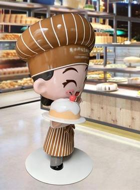 玻璃钢雕塑定制厂家商场美陈网红卡通人物公仔定制户外大型装饰摆