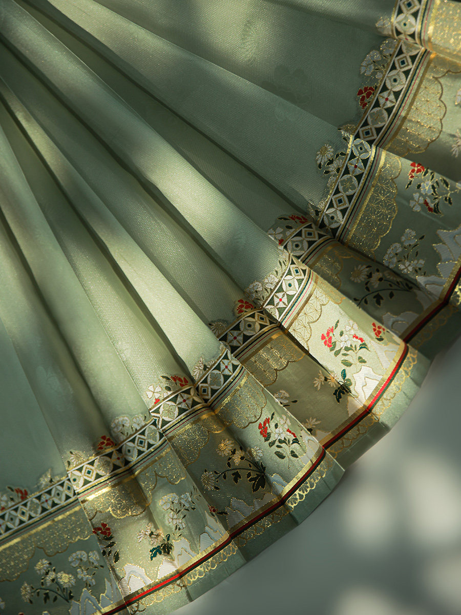 钟灵记行香子氅衣竖领大襟衫仿汉服 钟灵记汉服