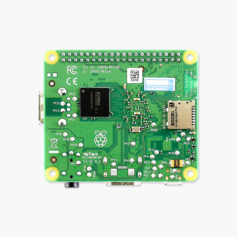 树莓派3A+开发板 Raspberry Pi 3 Model A+ 4核CPU WiFi ARM主板 - 图1