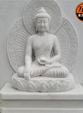 石雕观音佛像花岗岩观音菩萨汉白玉三面观音寺庙寺院供奉人物雕像