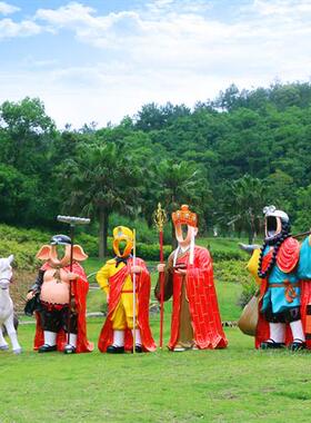 仿真西游记唐僧师徒卡通猪八戒孙悟空大型玻璃钢雕塑人物模型摆件