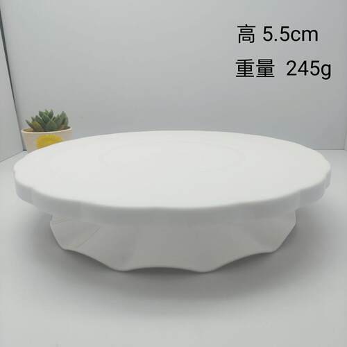 蛋糕转盘烘焙转台 旋转蛋糕裱花台烘焙工具PP塑料裱花蛋糕模具 - 图1