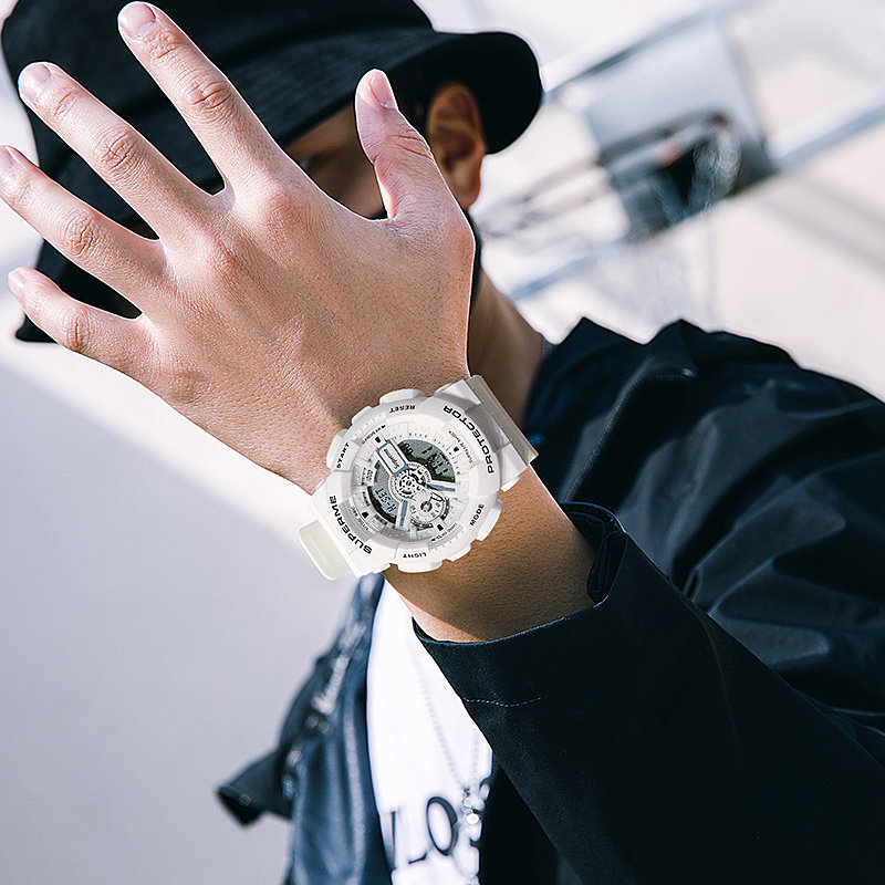 电子手表女孩初高中学生女风独角兽 superme手表国产腕表