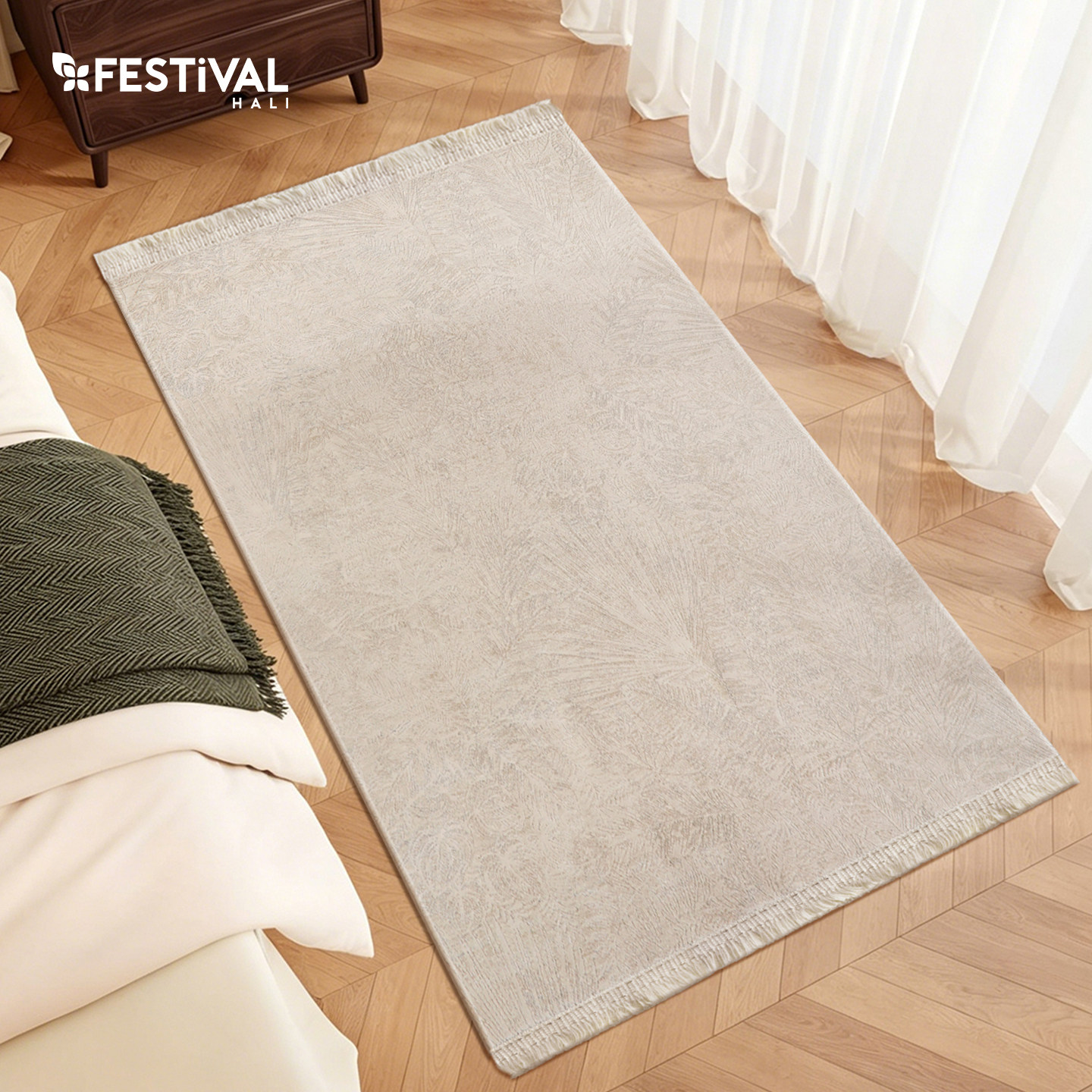 Turkish original imported bedside blanket, modern light luxury bedroom carpet, high-end bay window bedside blanket