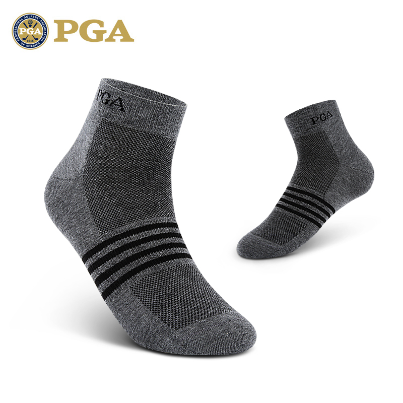 美国PGA 新款 高尔夫男士袜子 棉质短袜 高弹球袜 春夏透气型 - 图2