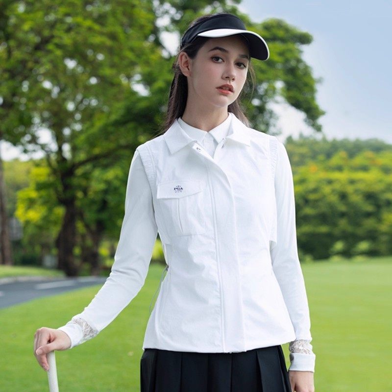 美国PGA 高尔夫女装上衣春夏新款女士马甲运动服装外套女衣服套装,淘宝优惠券,粉丝福利购,淘宝优惠卷