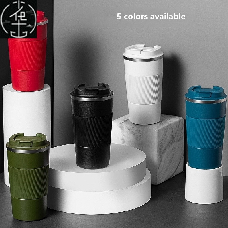 Nonslip Coffee Thermal Mug Car Vacuum Flask Insulated Bottle - 图1