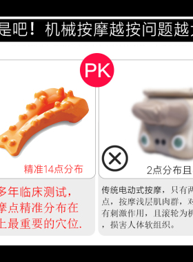奇魔师颈椎按摩器腰部斜方肌疏通