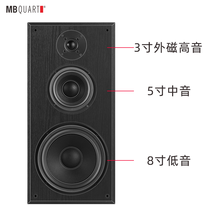 德国歌德158发烧HIFI级8寸三分频有源功放HIFI音箱组合桌面音响 - 图1