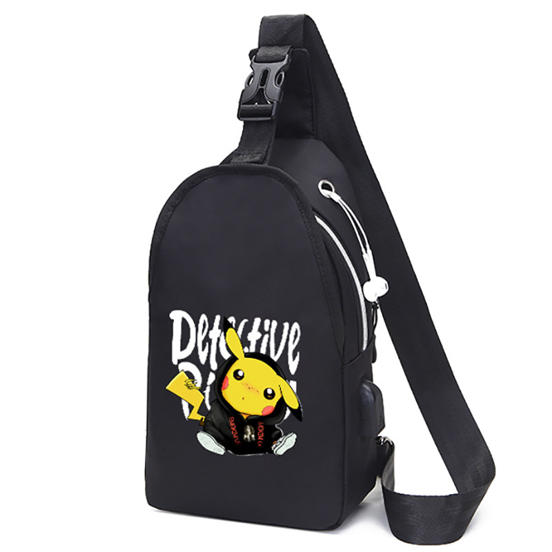 胸包男学生韩版ins潮牌嘻哈单肩包 远山远男士包袋