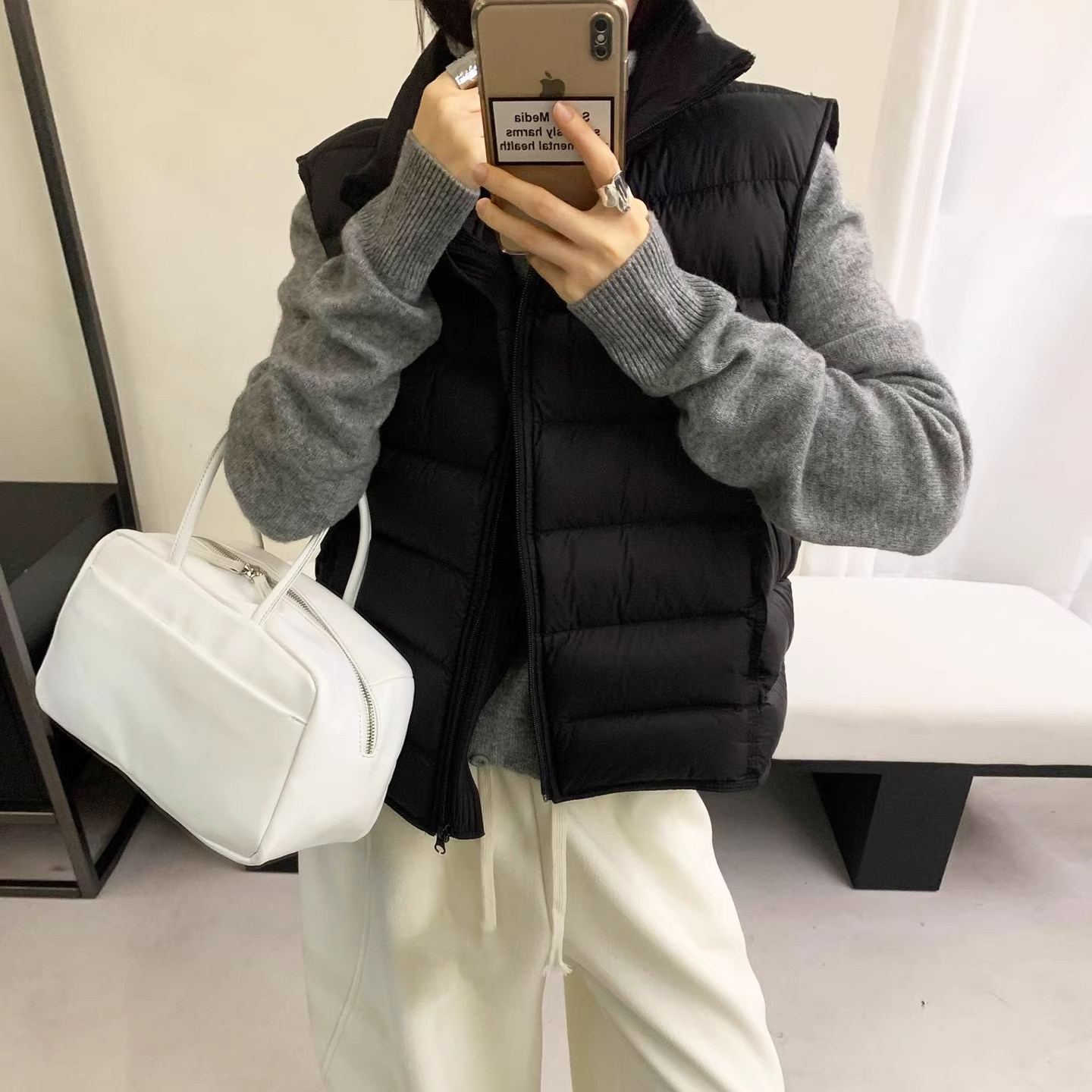 轻薄排骨羽绒马甲女款外穿2025秋冬新款小个子白鸭绒宽松保暖外套,淘宝优惠券,粉丝福利购,淘宝优惠卷