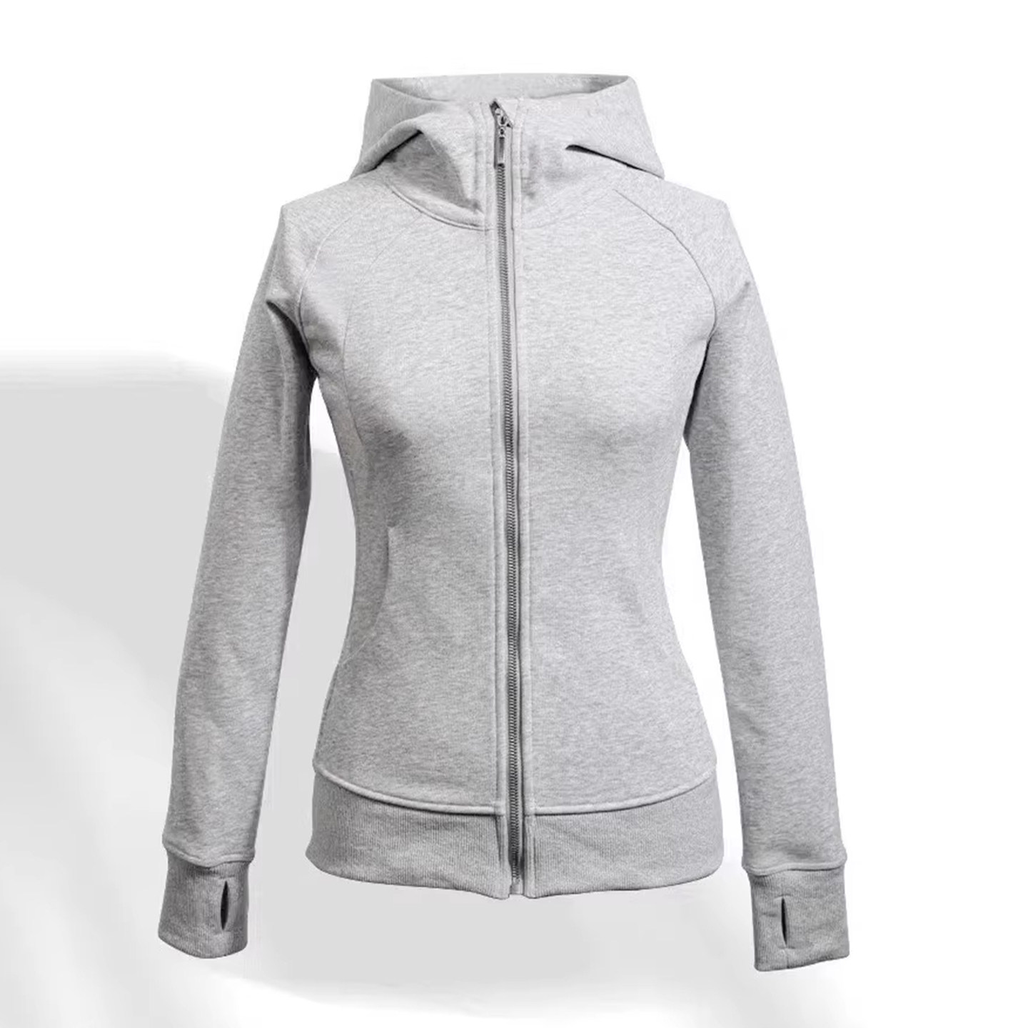 修身卫衣外套女2025秋冬季新款正肩加绒加厚连帽收腰紧身短款上衣,淘宝优惠券,粉丝福利购,淘宝优惠卷