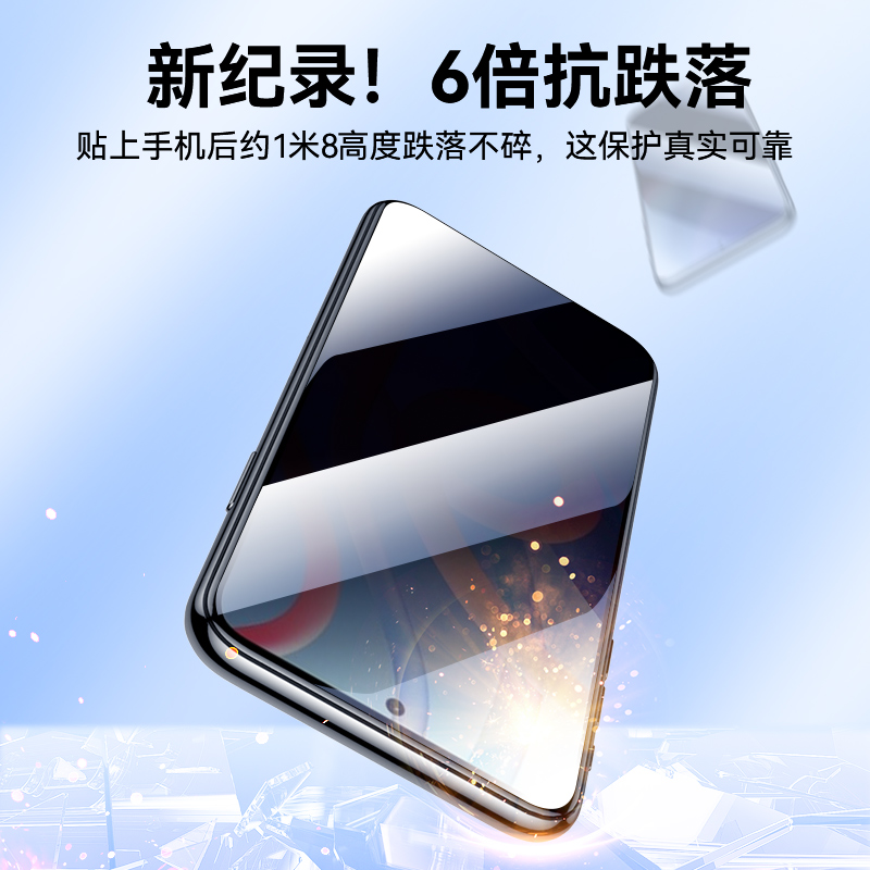 适用红米note11防窥钢化膜redminote11tpro手机小米nite11R全屏防偷看nore114g5g防摔se保护mote11e贴膜por+ - 图2