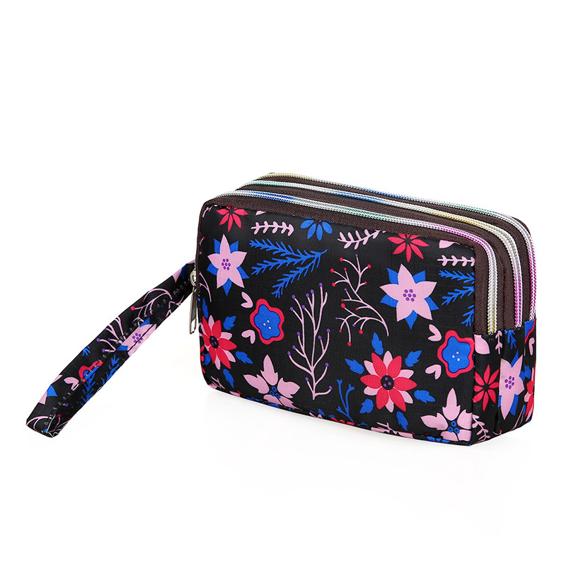 零钱包女手机包袋长款帆布手拿包简约三层拉链手包女士小包大容量,淘宝优惠券,粉丝福利购,淘宝优惠卷