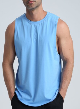 2024夏季新款欧美运动休闲背心男