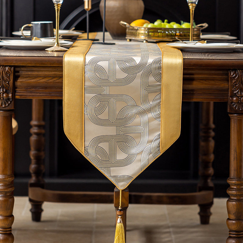 桌旗轻奢高级感岩板餐桌布简北欧现代高端长条桌盖布巾床旗茶几旗,淘宝优惠券,粉丝福利购,淘宝优惠卷