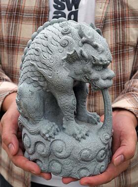 镇水兽中式花园庭院摆件茶宠室内鱼缸装饰盆景公园仿真石雕工艺品