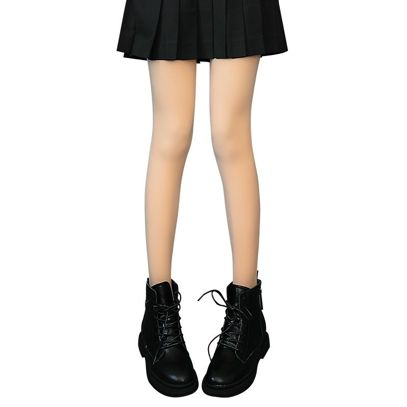 光腿肉色神器超自然薄绒裸感打底裤 菁织短袜/打底袜/丝袜/美腿袜